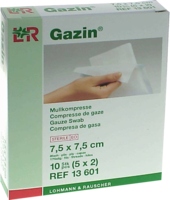 GAZIN Mullkomp.5x5 cm steril 8fach