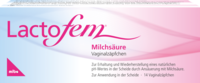 LACTOFEM Milchsäure Vaginalzäpfchen