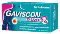 GAVISCON Dual 250mg/106,5mg/187,5mg Kautabletten