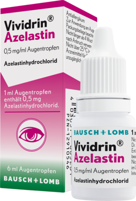 VIVIDRIN Azelastin 0,5 mg/ml Augentropfen