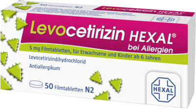 LEVOCETIRIZIN HEXAL bei Allergien 5 mg Filmtabl.